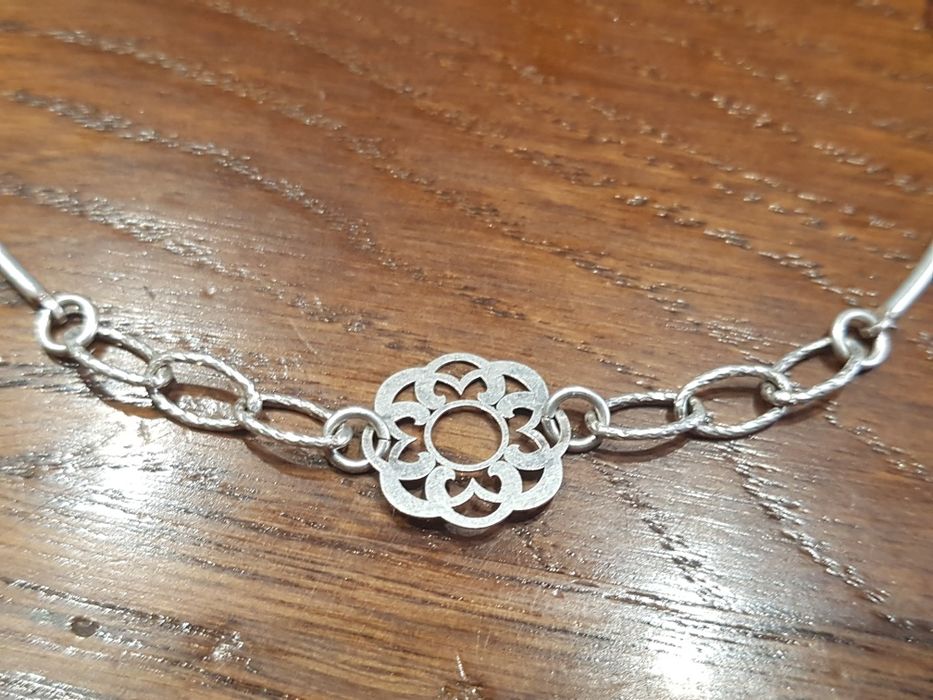 Bratara de dama argint 925 finuta,trifoi,floare deosebita