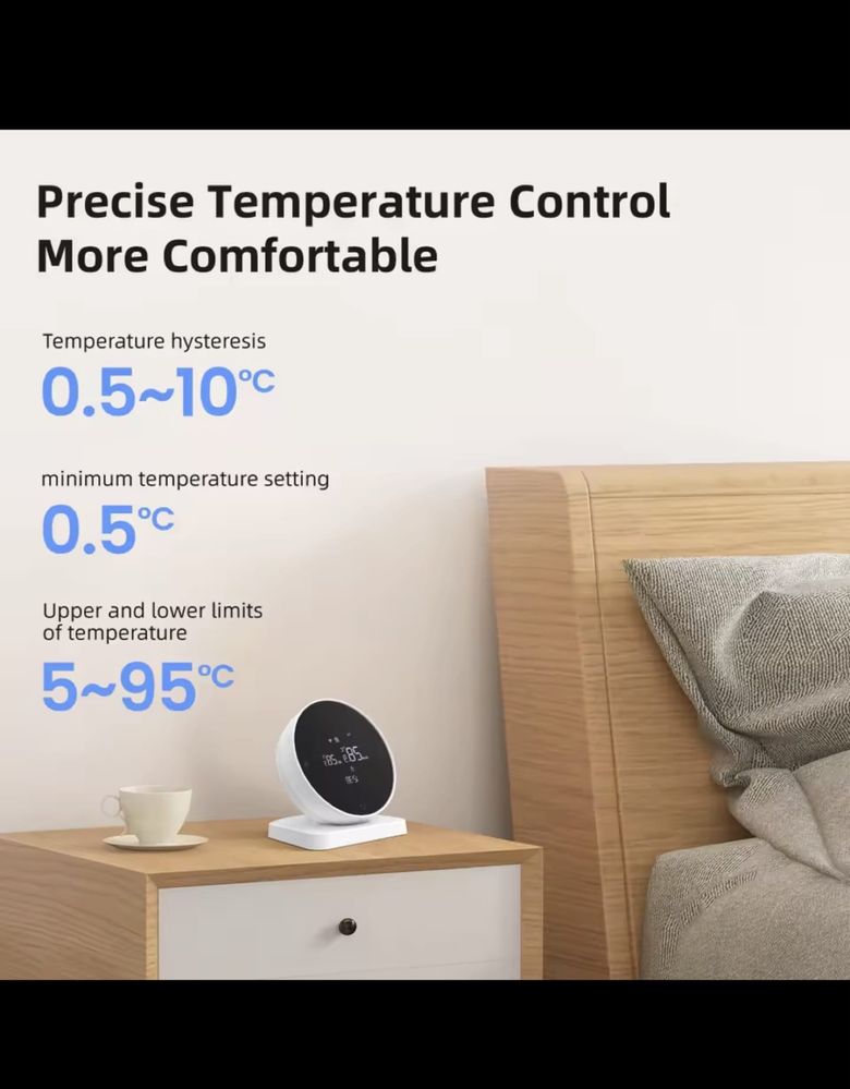Termostat tuya wireless wifi