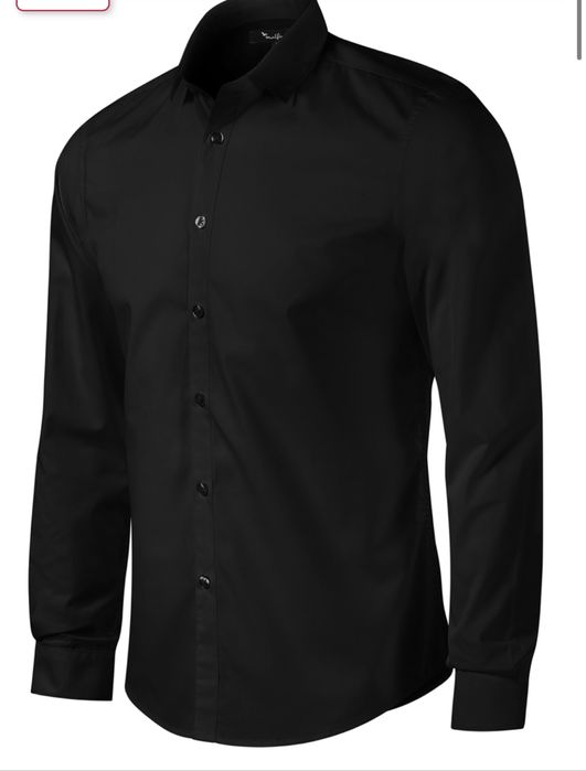 Camașa barbați neagra, marimea S, slim fit