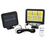 Lampa solara LED cu panou solar ,telecomanda,rezistenta la apa, noua