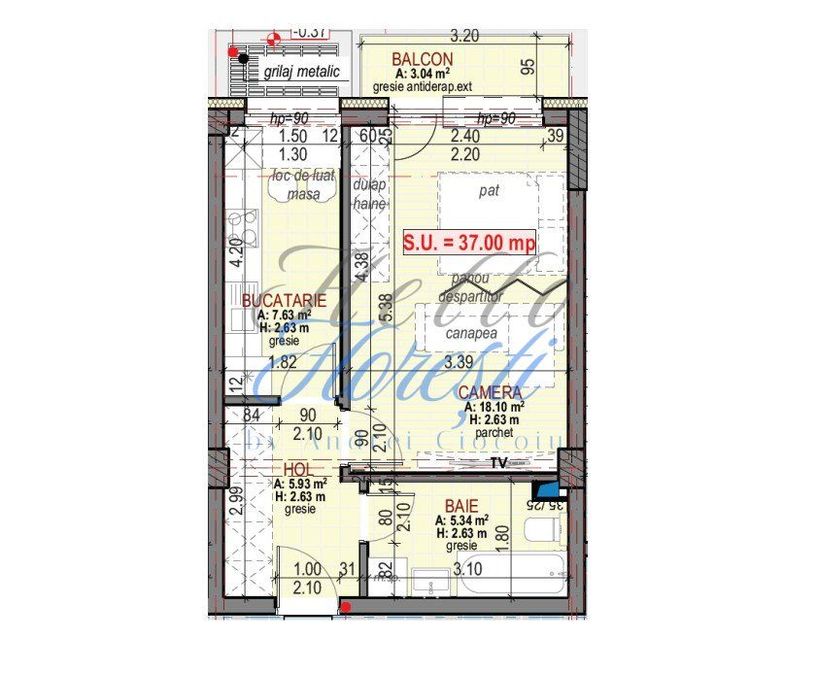 Apartament cu o camera, decomandat, in zona Urusagului
