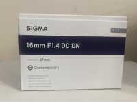 Объектив Sigma 16mm f/1.4 DC DN Contemporary для Fujifilm X