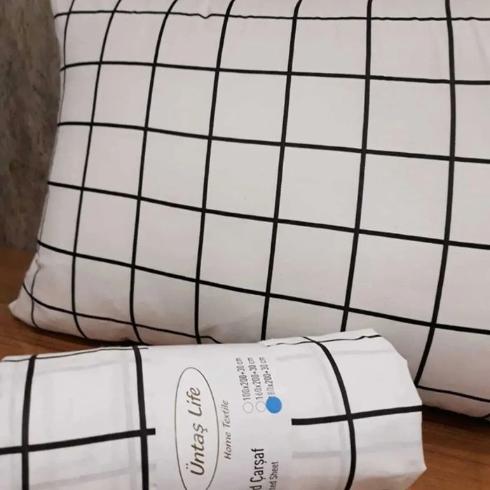 Единичен еластичен чаршаф и калъфка за възглавница
100*200