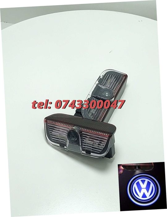 Set Proiectoare Portiere Led Logo Holograma Vw