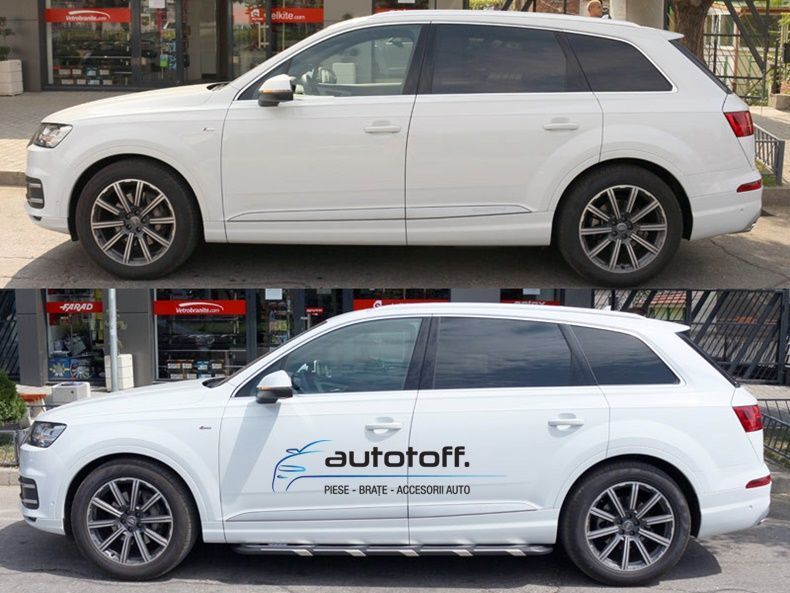 Praguri laterale Audi Q7 4M (2015+) trepte aluminiu NEW