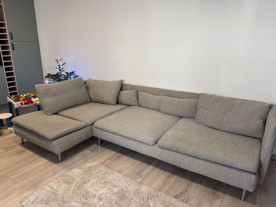 Canapea fixa 290 cm 100 cm adancime plus 150 cm pe colt