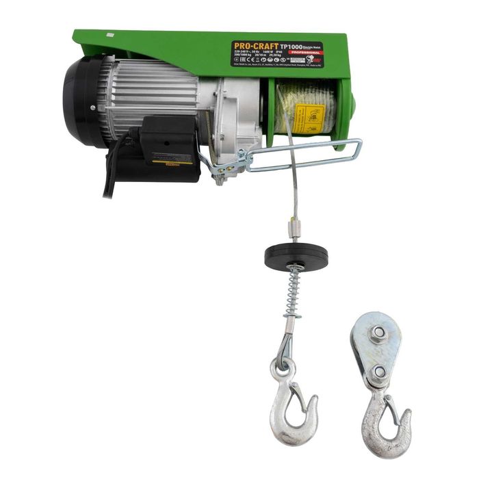 Troliu electric palan Procraft  1600W, cu kit montare 1000kg