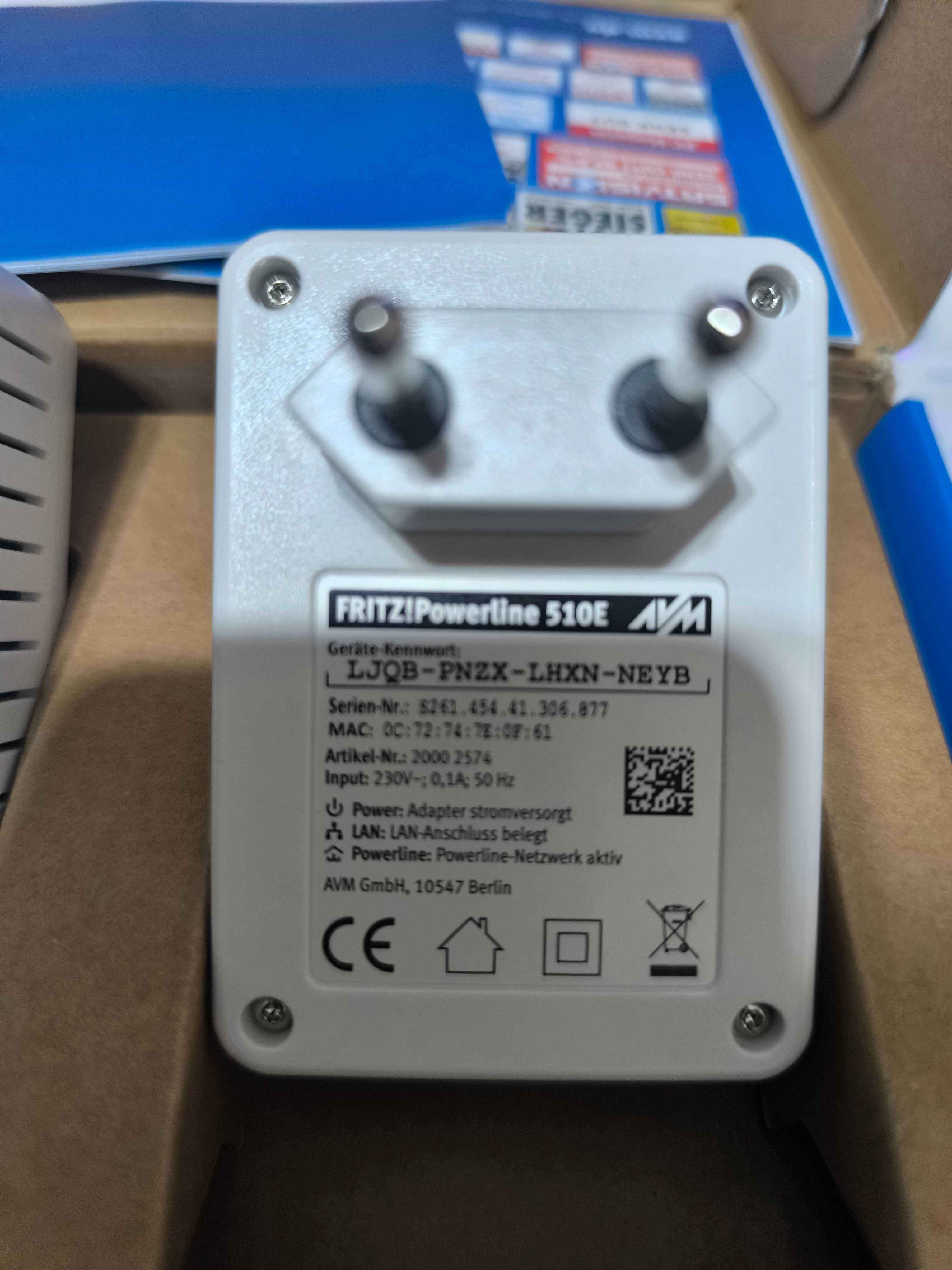 AVM FRITZ!Powerline 540E WLAN комплект Powerline WLAN 500 Mbit/s