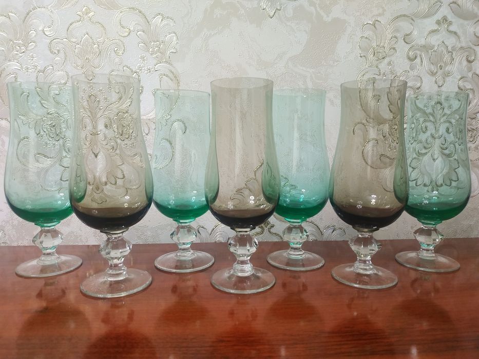 Большие  фужеры. "Гусь хрустальный"