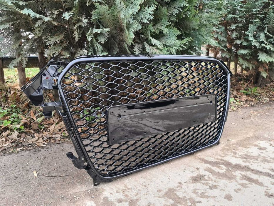 Grila Centrala Audi A4 B8 Facelift (2012-2015) RS Design Negru Lucios