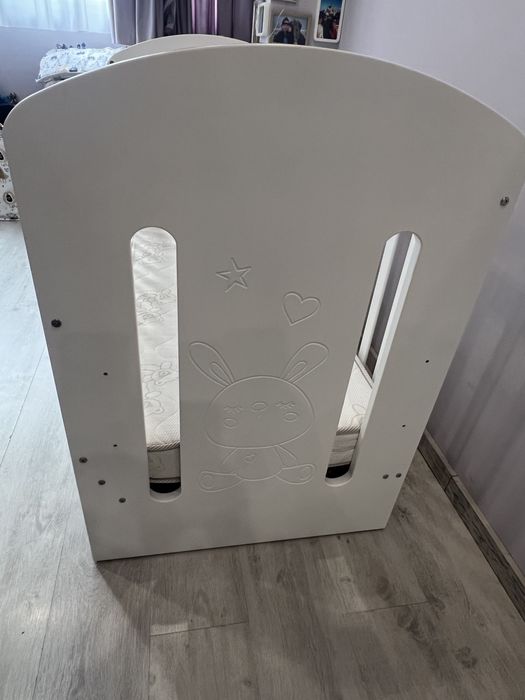 Дървена MDF кошара Dizain baby Lanza  60/120 с подвижна решетка