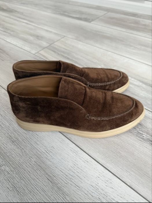 Mocasini din piele întoarsă 12Storeez (Russian premium brand)