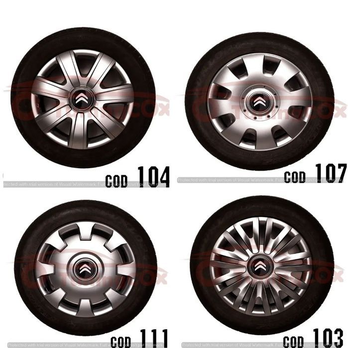 capace roti citroen r13  la set de 4 buc,capace janata aliaj