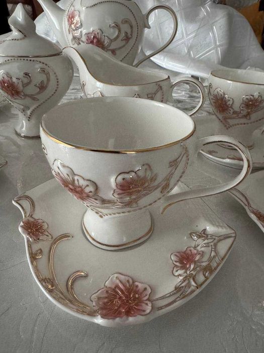 Чайный сервиз белый