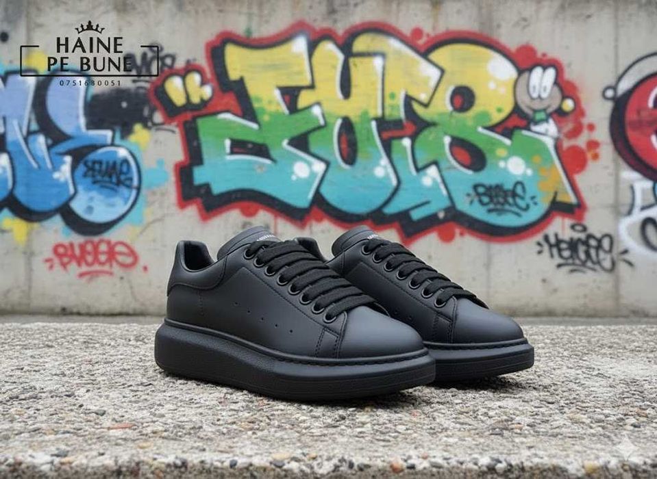 Adidasi Alexander Mc Q u e e n Negru - Marimi 36-45 - Adidasi Ocazie