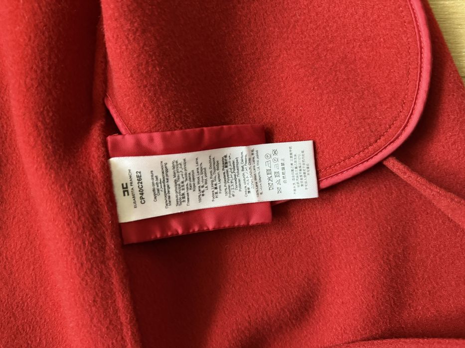 Палто Elisabetta Franchi - 100% вълна