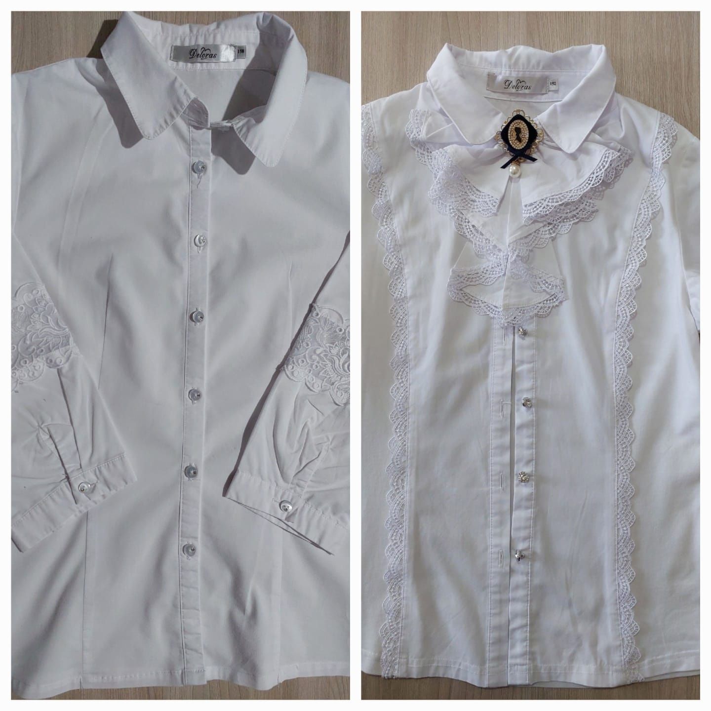 Рубашка блузка школьная Делорас 152см, 158см
