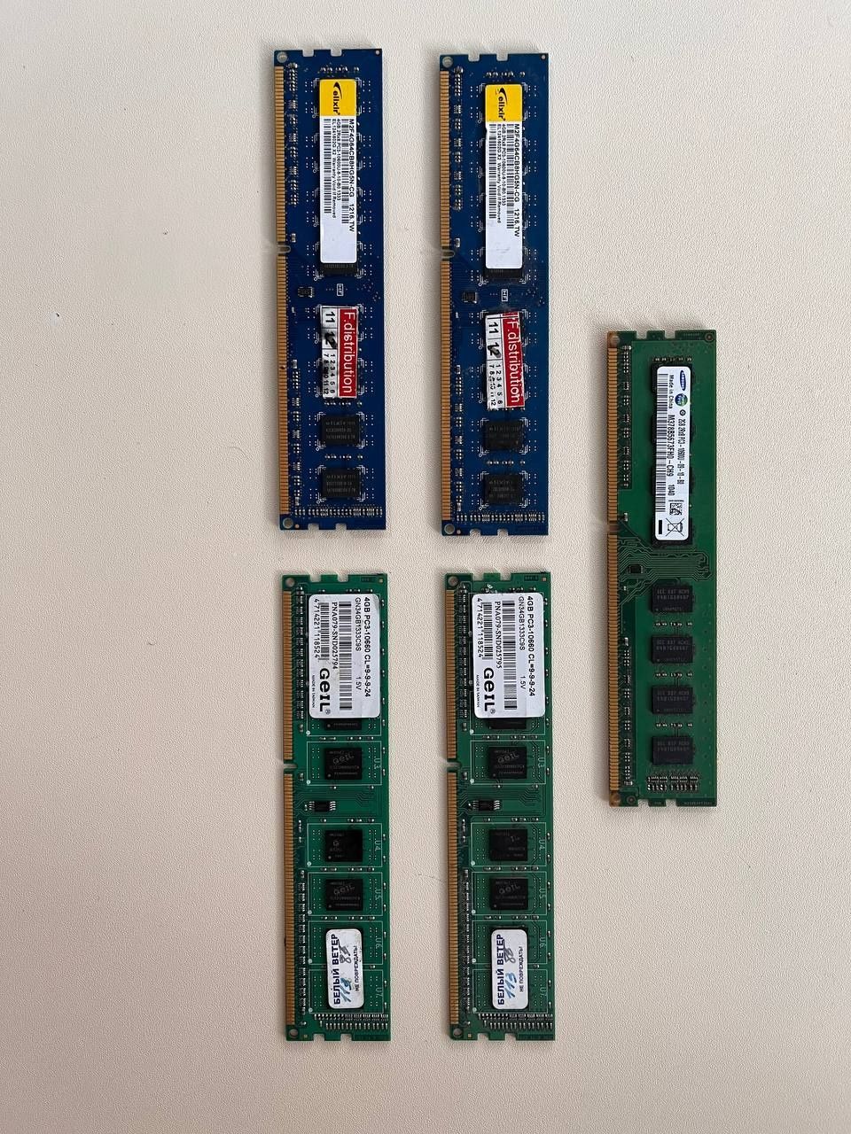 ОЗУ DDR3 4gb - 4 шт.
