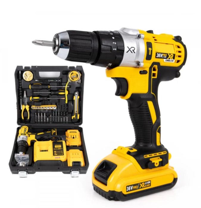 Bormasina / Autofiletant  percuție cu 2 baterii set trusa