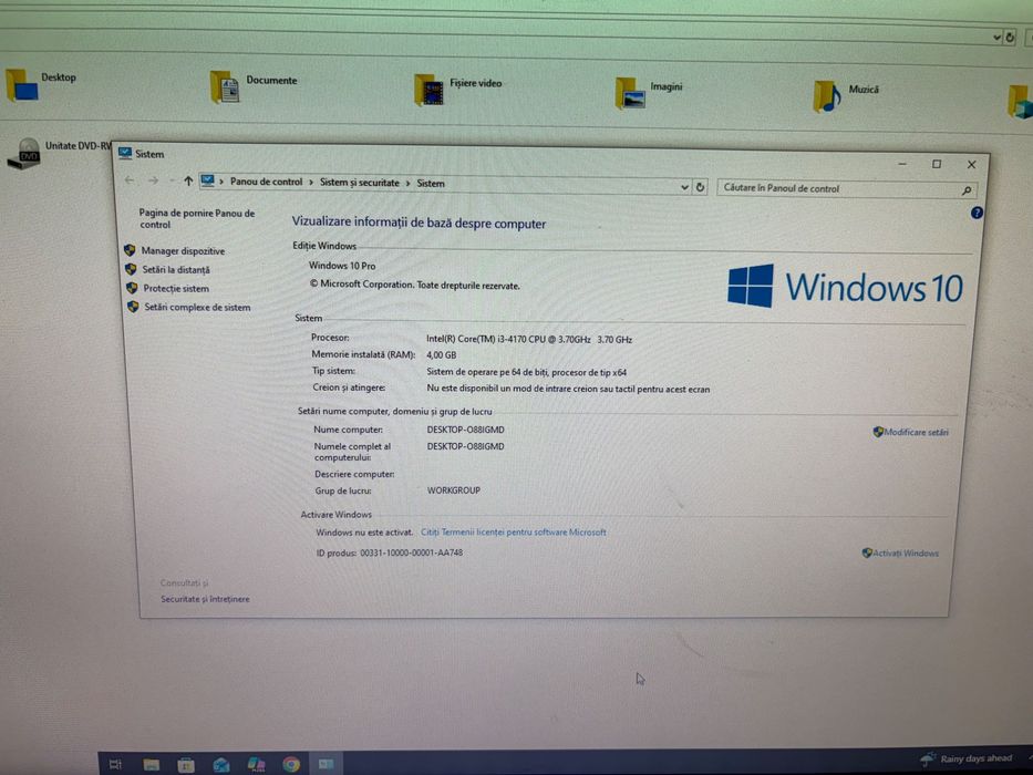 Calculator Pc + monitor + tastatura, mouse, boxe si Birou inclus!!