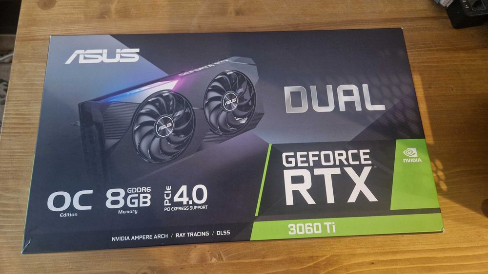 Asus RTX 3060Ti dual OC 8GB GDDR6 PCIE 4.0