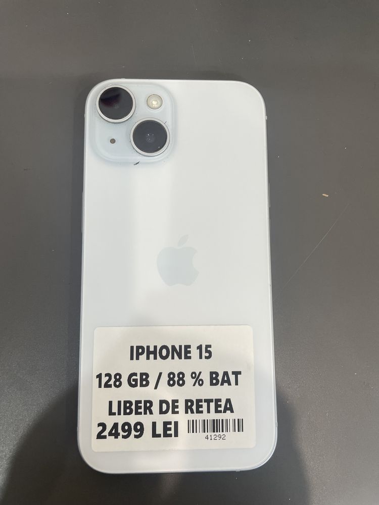 IPhone 15 128 Gb 88% Baterie Garantie #41292
