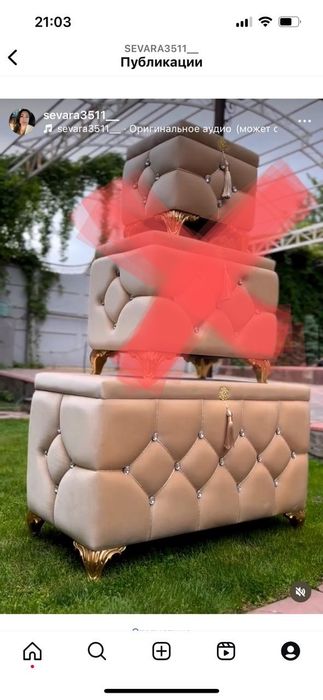 Сундук новый велюр за 20 к срочно