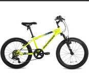 Bicicletă MTB Rockrider ST500 20" Galben fluo Copii 6-9 ani