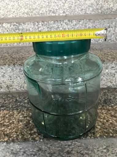 Стъклени буркани 10л с пластмасова капачка/винт 6 броя (дамаджана)