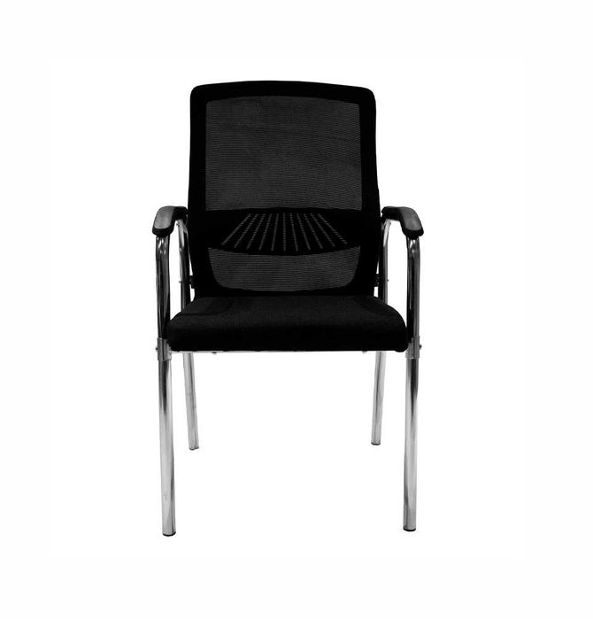 Стул-кресло Derby с хромированным каркасом и подлокотниками + доставка