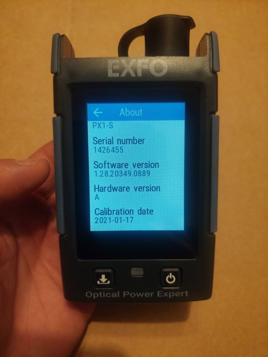 Tester fibra optica > power meter exfo px1  > powermetru