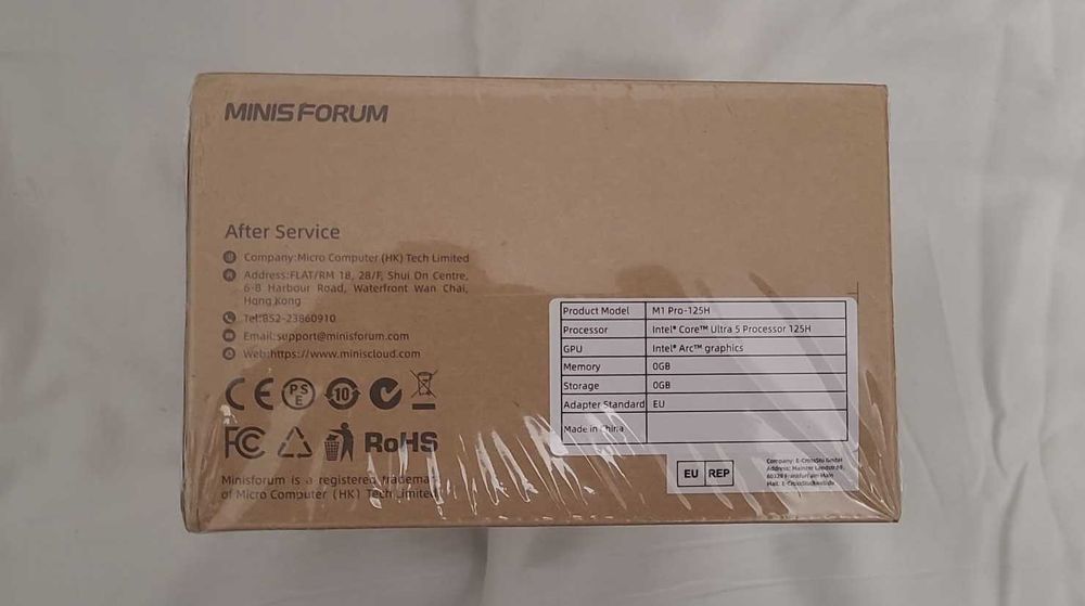 bareborne MINISFORUM M1 Pro-125H cu procesor Ultra 5 125H ,nou