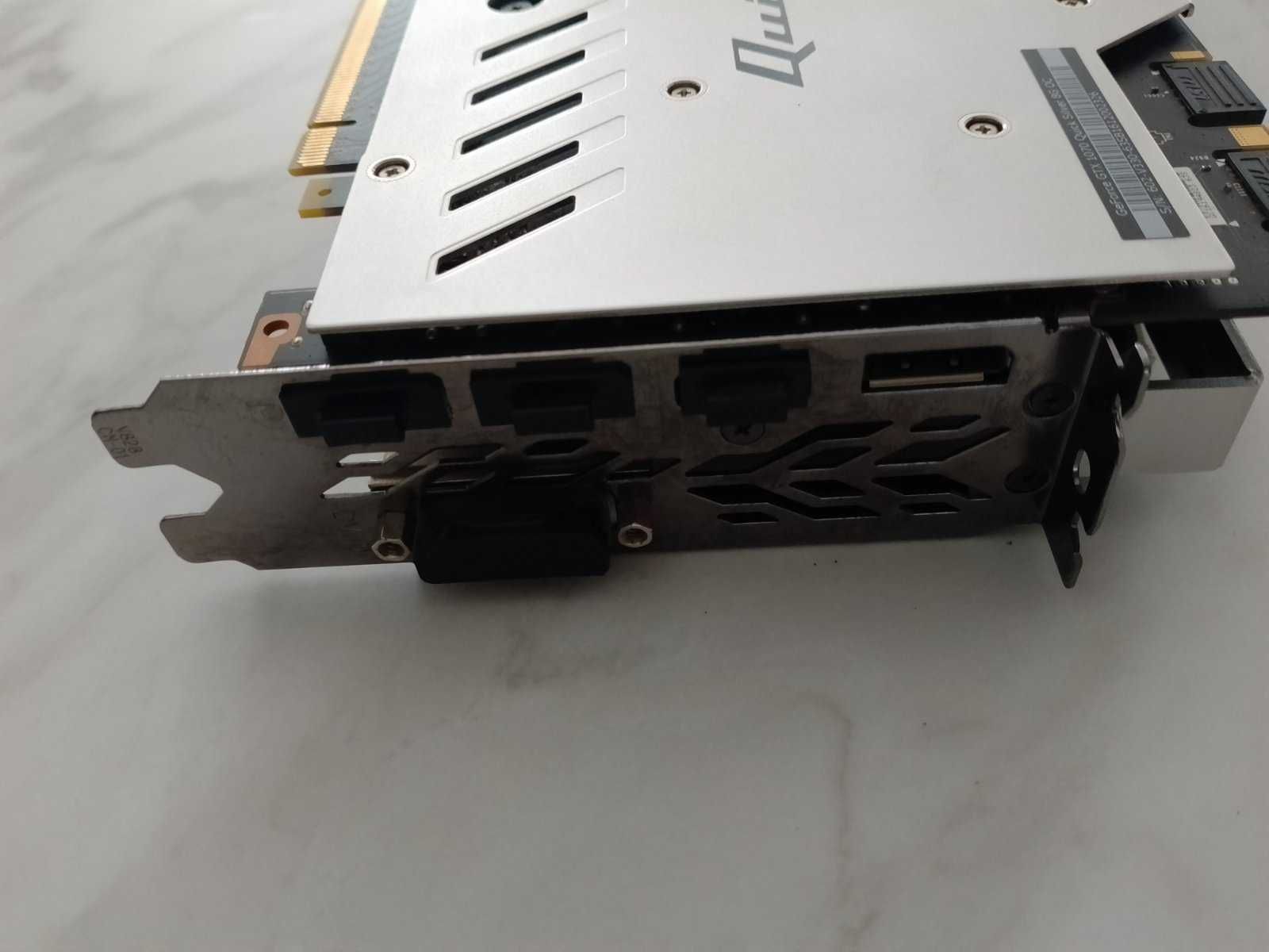 Видео карта Nvidia MSI GTX1070 QUICKSILVER - 8GB GDDR5