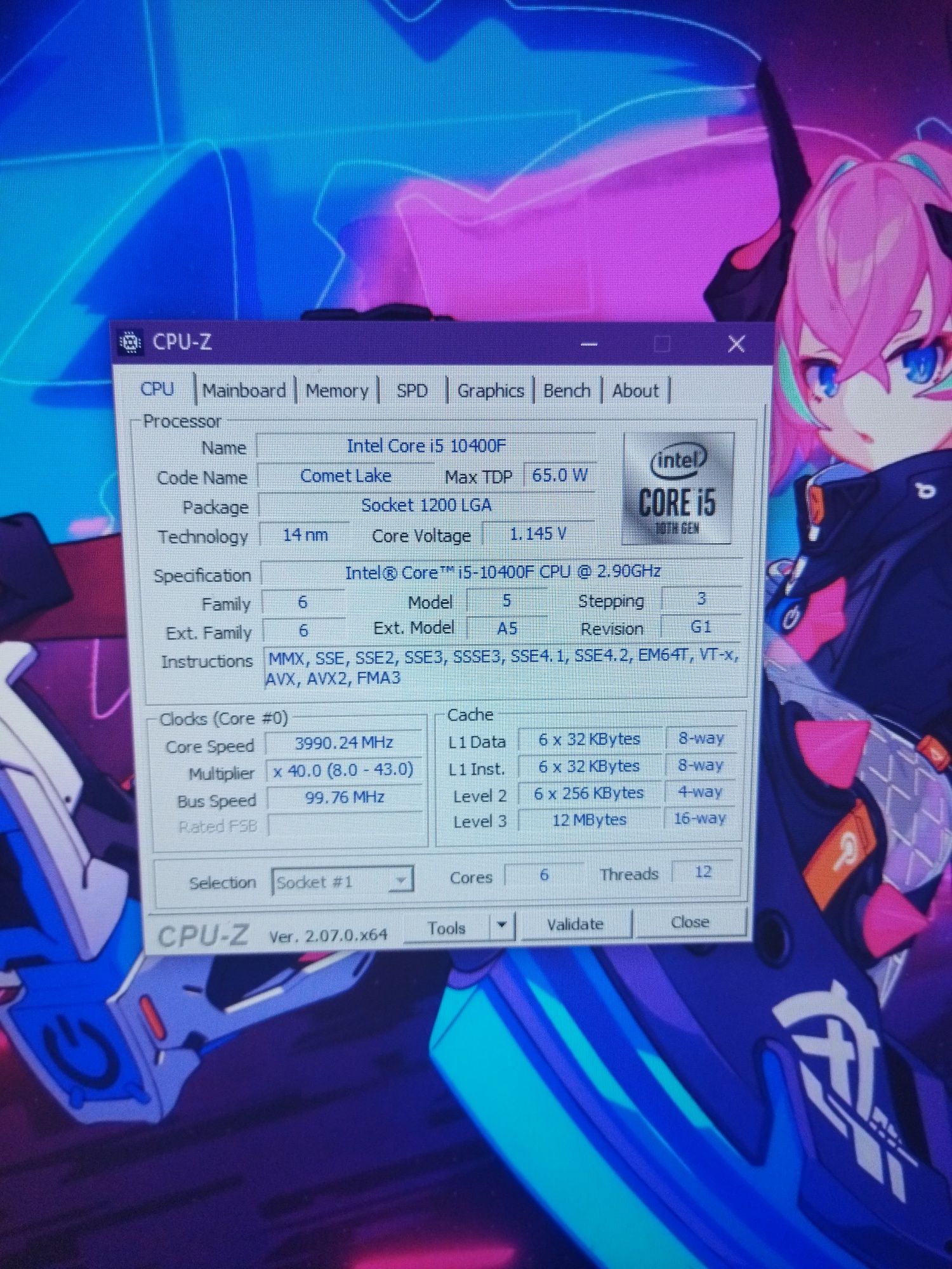 Intel core i5 10400f