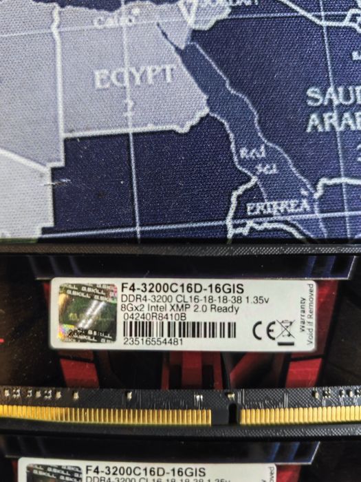 Оперативная память DDR4 3200 3 модуля по 8гб