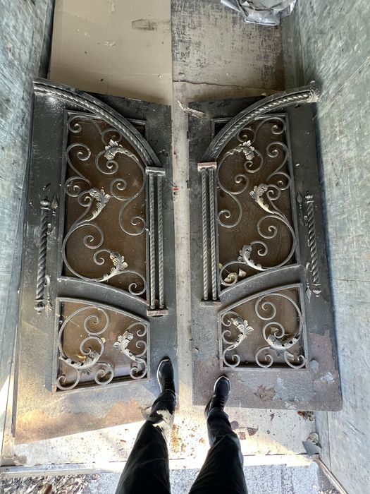 Прадам входную железную дверь кованная .