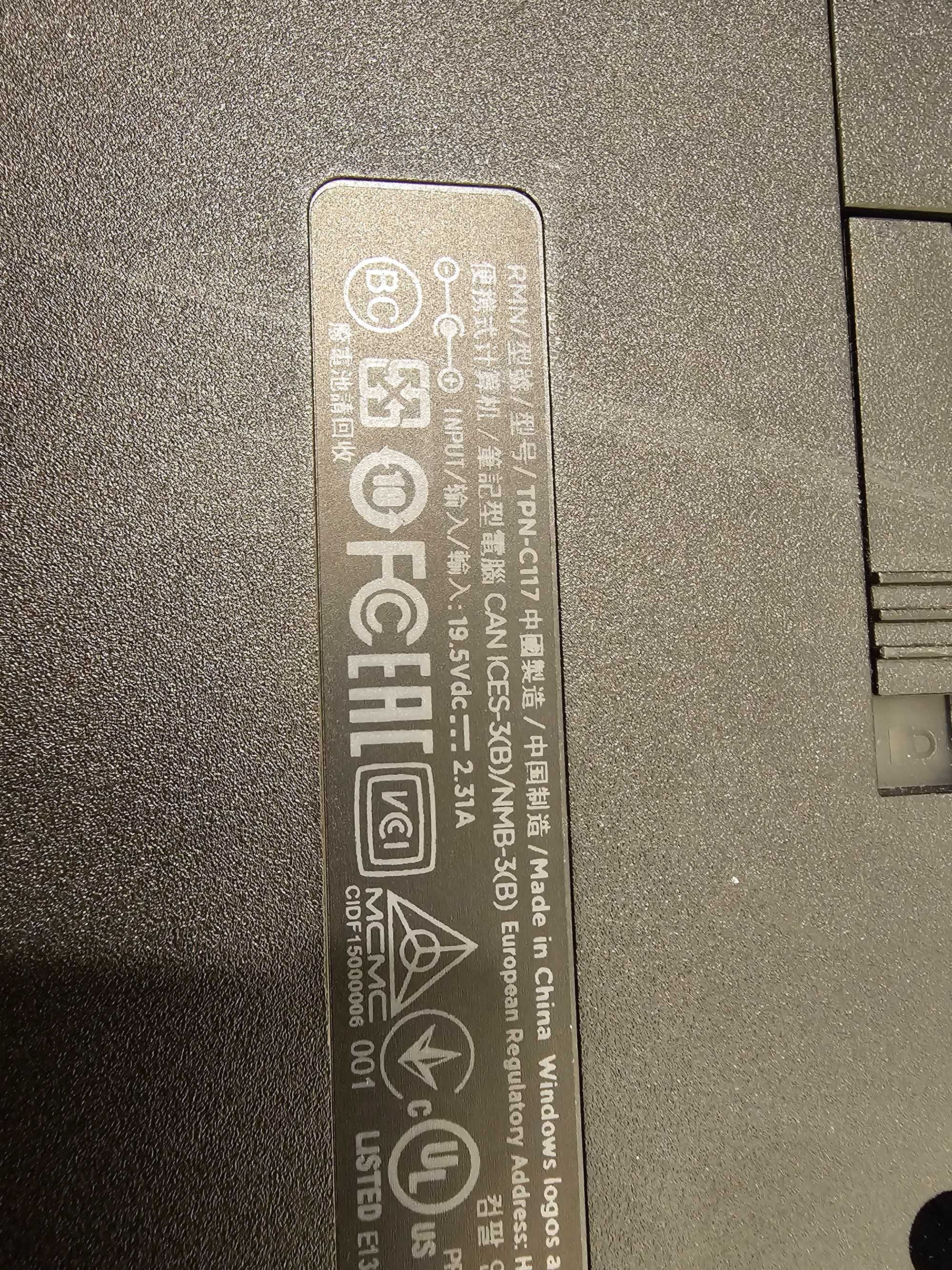 Laptop HP intel i3 4005u 4gb 500gb hdd