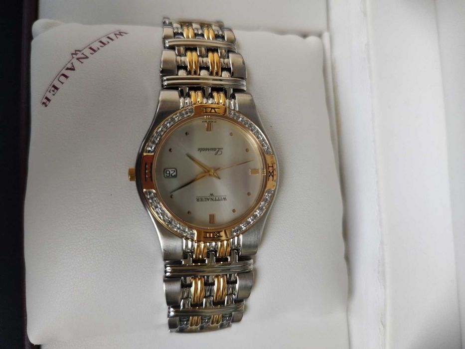 Швейцарски дамски часовник с диаманти - Wittnauer Laureate