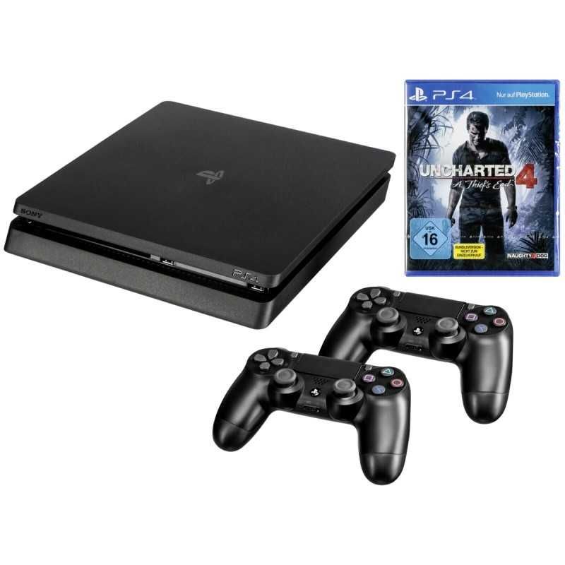 Конзола Sony Playstation Slim 500 GB Реновирани (Игри) 3 диска подарък