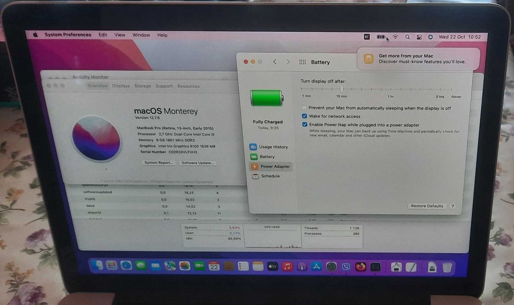 Macbook Pro 13", 2015, 8GB RAM, SSD 128GB