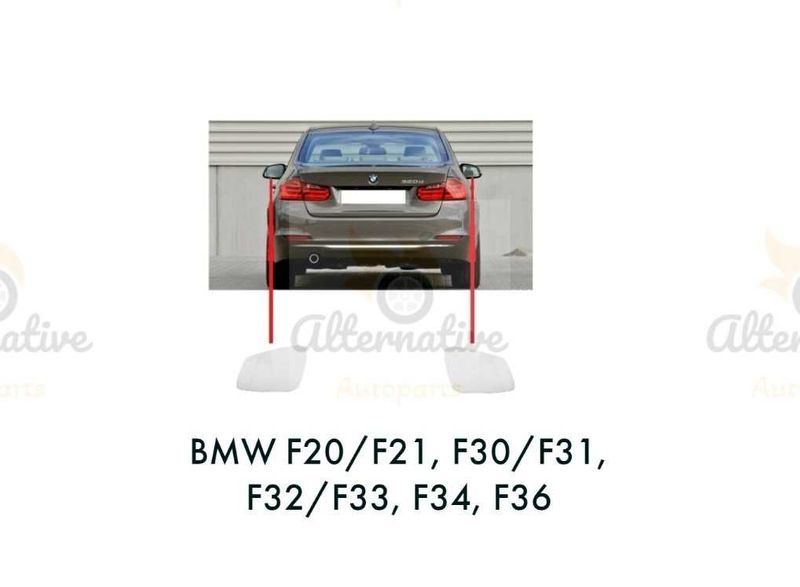 Стъкло за огледало за BMW F20/F21, F30/F31, F34 / БМВ Ф20,Ф21 ,Ф30,Ф31
