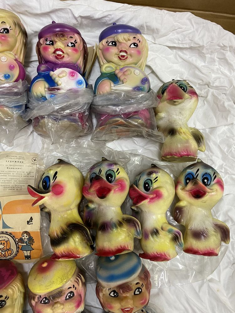 Стари гумени играчки от соца нови