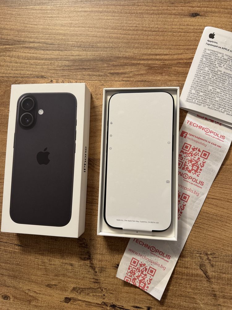 IPhone 16 Нов Технополис Гаранционен ! Black