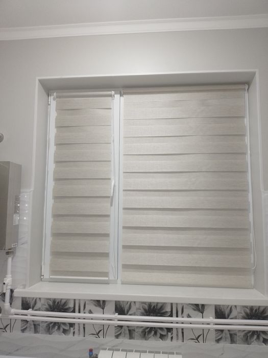 Жалюзи,ролшторы,день и ночь.