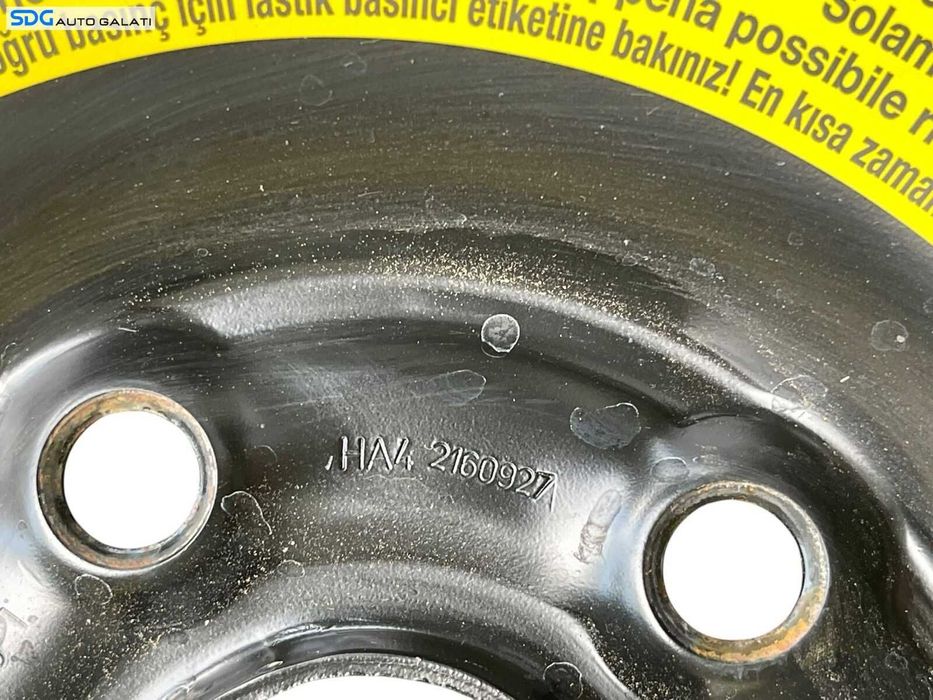 Janta Roata Rezerva Slim 5x112 T125 70 16 R16 31/2Jx16 H2 ET25,5 Seat Toledo 3 2005 - 2009 Cod 5Q0601027AR [B4201]