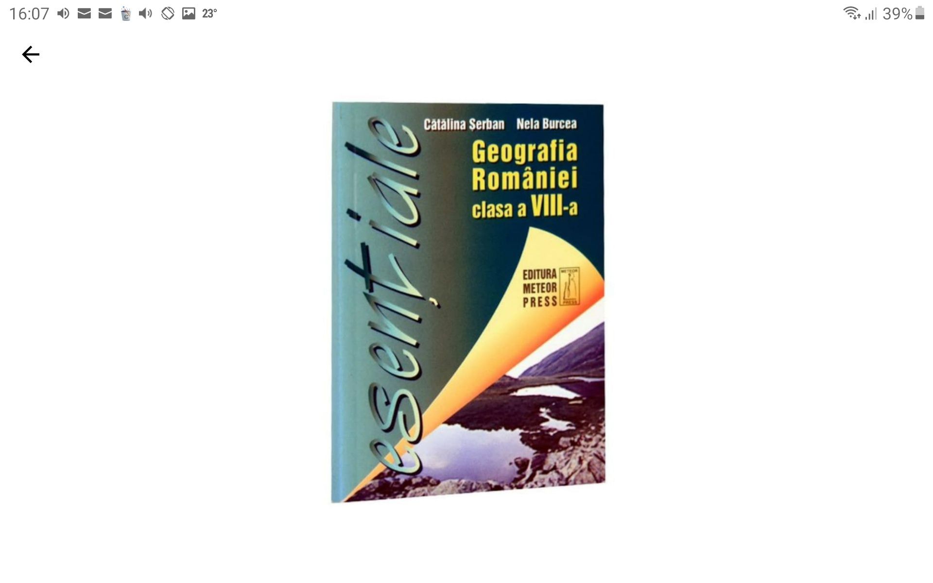 Geografia Romaniei cls. a VIII-a,2003- Catalina Serban si Nela Burcea