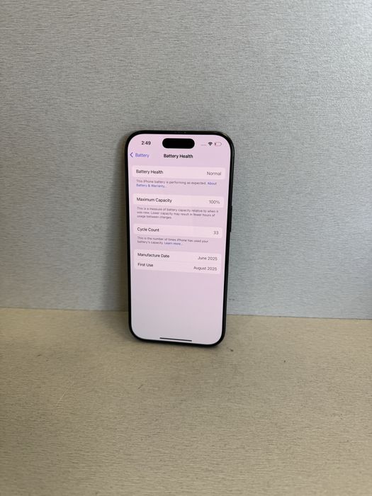 Продавам отличен iPhone 16 PRO 33 цикъла