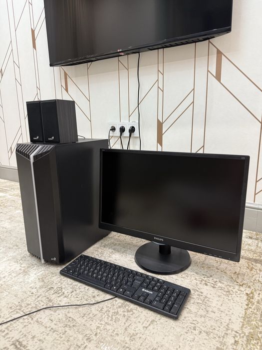 ПК i5-10400F + GTX 1650, 16 ГБ, Windows 11 Pro + монитор Philips 24