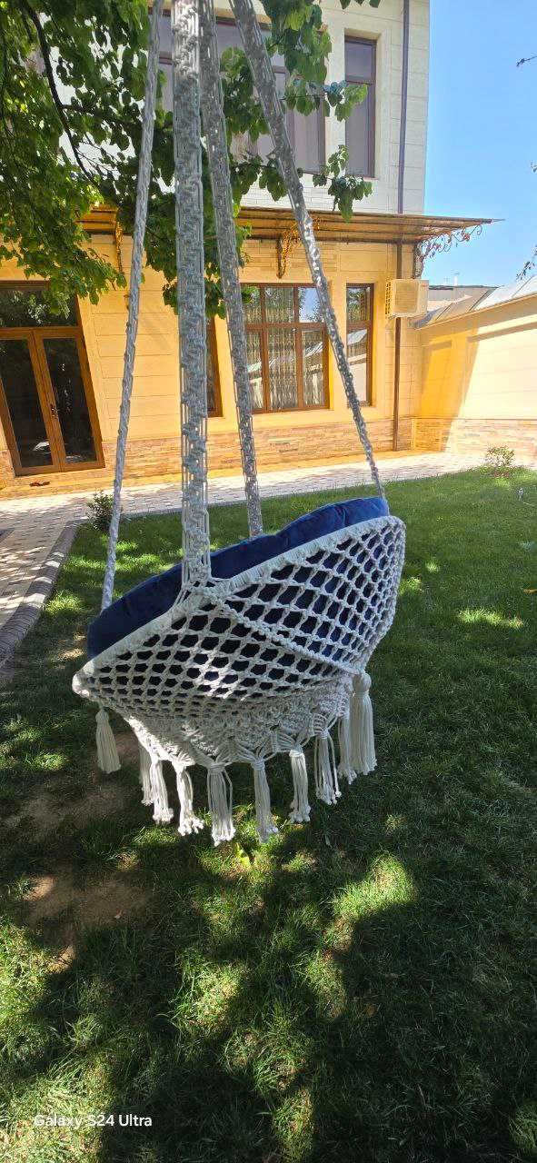 Гамак Качели макраме, Кул мехнати аргимчок Gamak,Argimchoq
