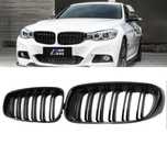 Set 2 grile duble M negru lucios BMW Seria 3 GT F34 Gran Turismo